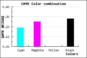 #958AB8 color CMYK mixer