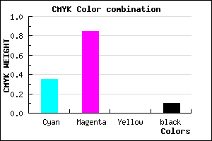 #9523E6 color CMYK mixer