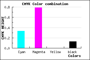#952FDF color CMYK mixer