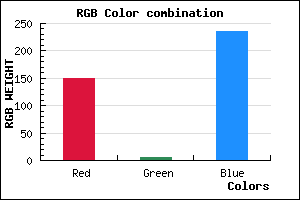 rgb background color #9505EB mixer