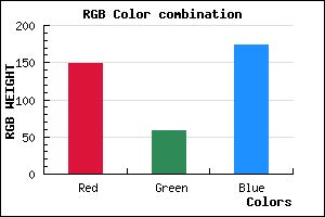 rgb background color #953AAD mixer