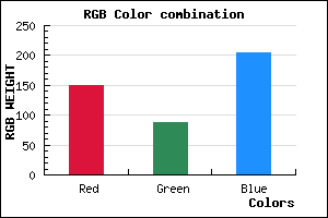 rgb background color #9558CC mixer