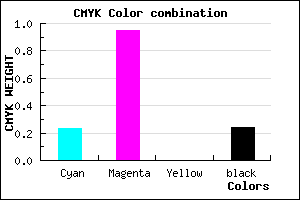 #9509C2 color CMYK mixer
