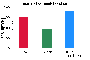 rgb background color #955AB4 mixer