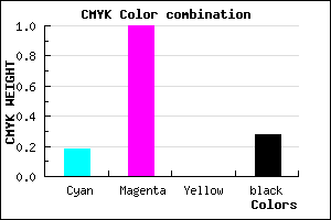 #9600B8 color CMYK mixer