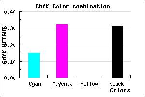 #9677B0 color CMYK mixer