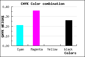 #9679BD color CMYK mixer