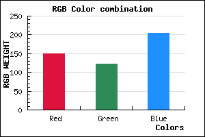 rgb background color #967BCC mixer