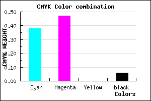 #967FF0 color CMYK mixer