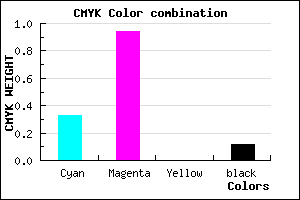 #960DE1 color CMYK mixer