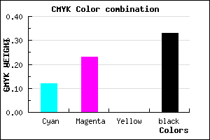#9683AB color CMYK mixer