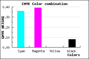 #9690EB color CMYK mixer
