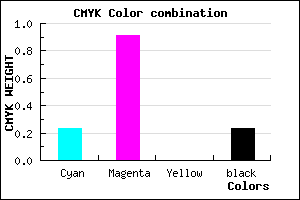 #9612C4 color CMYK mixer