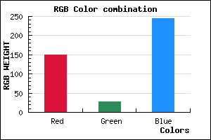 rgb background color #961BF5 mixer