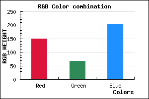 rgb background color #9643CB mixer