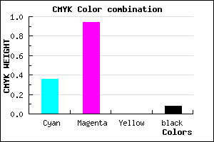 #970DEB color CMYK mixer