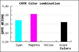 #9788C6 color CMYK mixer