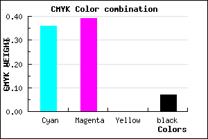 #9790ED color CMYK mixer
