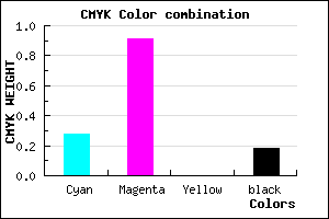 #9712D2 color CMYK mixer