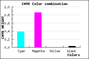 #9723F8 color CMYK mixer