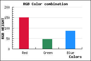 rgb background color #972F56 mixer