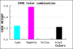 #9753C7 color CMYK mixer