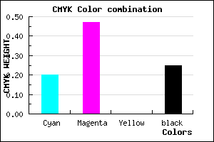 #9865BE color CMYK mixer