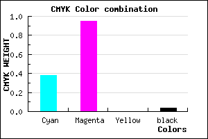 #980DF5 color CMYK mixer