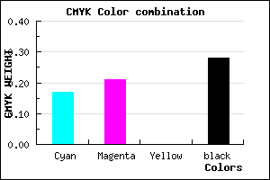 #9890B7 color CMYK mixer