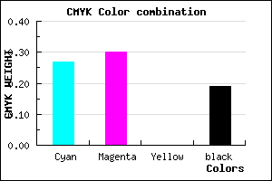 #9891CF color CMYK mixer