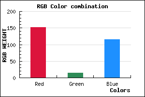 rgb background color #980F73 mixer