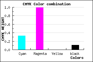 #9802E2 color CMYK mixer