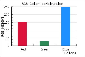 rgb background color #981CF8 mixer