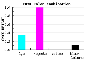 #9803E6 color CMYK mixer