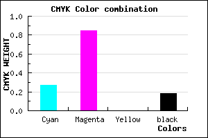 #9820D0 color CMYK mixer
