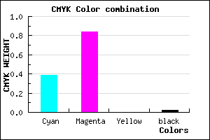 #9829FB color CMYK mixer