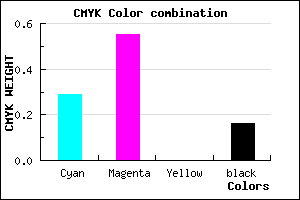 #9861D7 color CMYK mixer