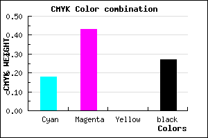 #996BBB color CMYK mixer
