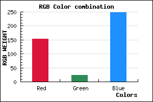 rgb background color #9917F8 mixer