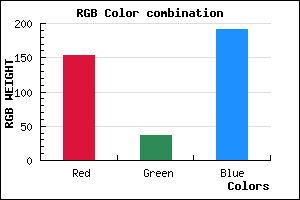 rgb background color #9924BF mixer