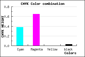 #9957F7 color CMYK mixer
