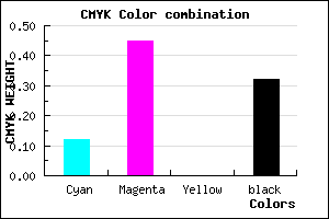#9960AE color CMYK mixer
