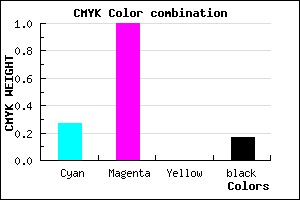 #9A00D3 color CMYK mixer