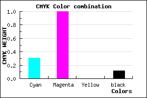 #9A00E0 color CMYK mixer