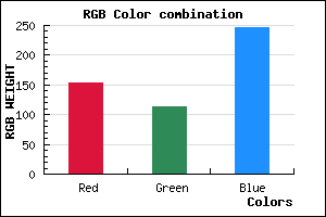 rgb background color #9A72F6 mixer