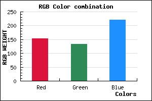 rgb background color #9A86DC mixer