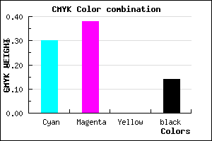 #9A89DC color CMYK mixer