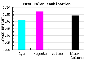 #9A8EC2 color CMYK mixer