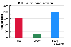 rgb background color #9A1BC9 mixer