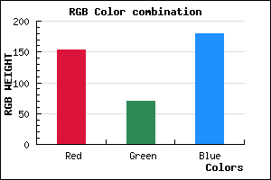 rgb background color #9A46B4 mixer